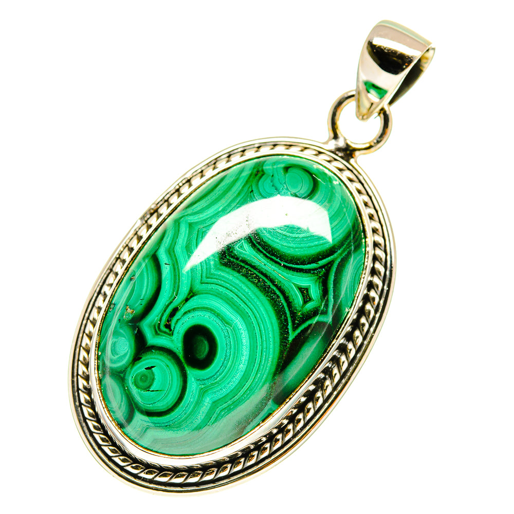 Malachite Pendants handcrafted by Anasilvercos - PD760177