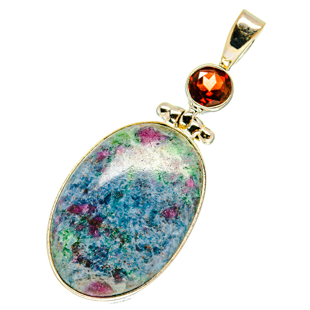 Ruby Fuchsite Pendants handcrafted by Anasilvercos - PD760179