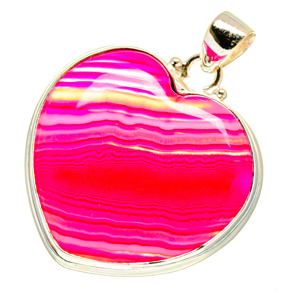 Pink Botswana Agate Pendants handcrafted by Anasilvercos - PD760189