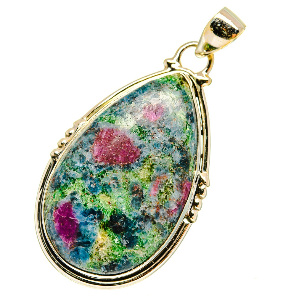 Ruby Fuchsite Pendants handcrafted by Anasilvercos - PD760207