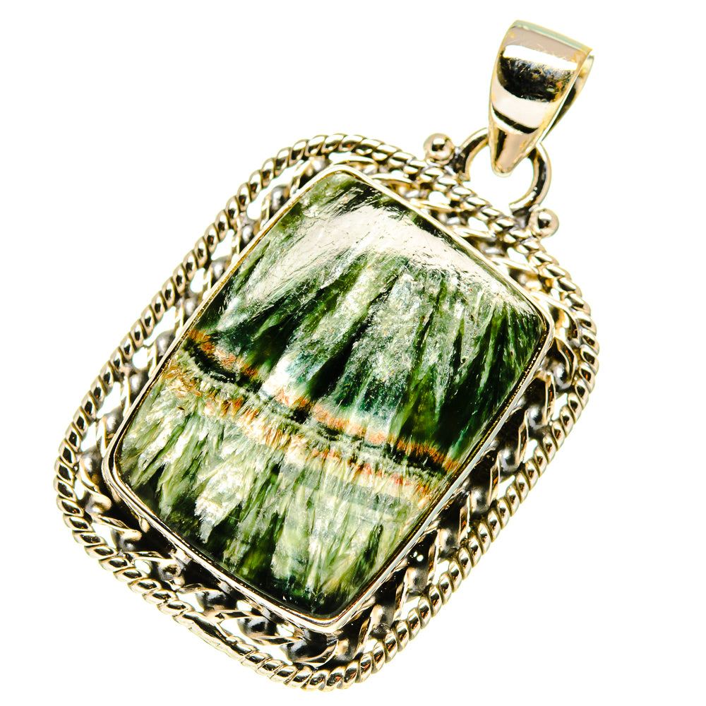 Seraphinite Pendants handcrafted by Anasilvercos - PD760227