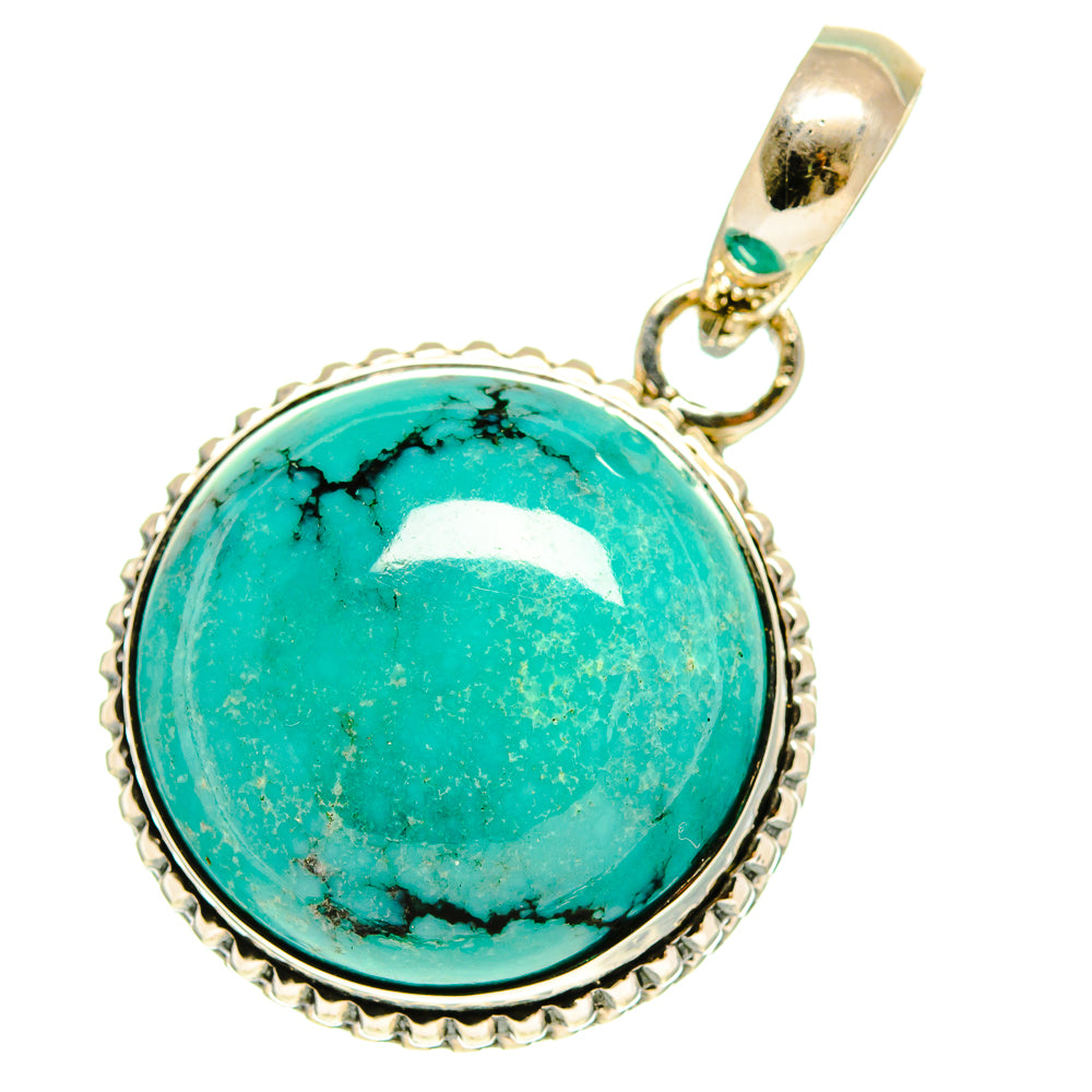 Tibetan Turquoise Pendants handcrafted by Anasilvercos - PD760234