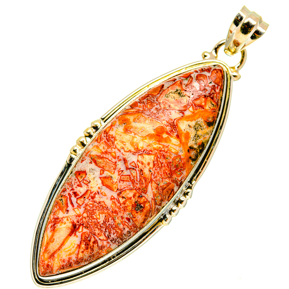 Crazy Lace Agate Pendants handcrafted by Anasilvercos - PD760237