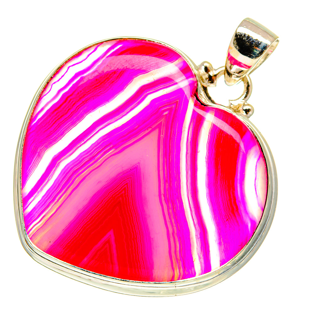 Pink Botswana Agate Pendants handcrafted by Anasilvercos - PD760252