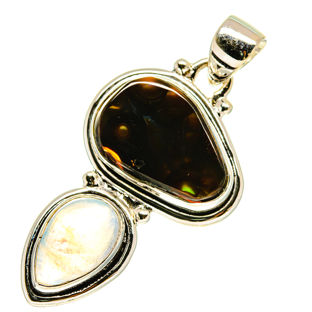 Mexican Fire Agate Pendants handcrafted by Anasilvercos - PD760266