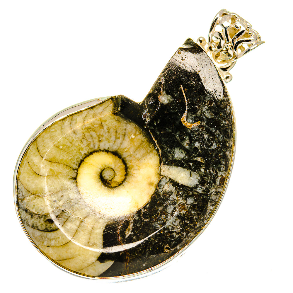 Orthoceras Fossil Pendants handcrafted by Anasilvercos - PD760275