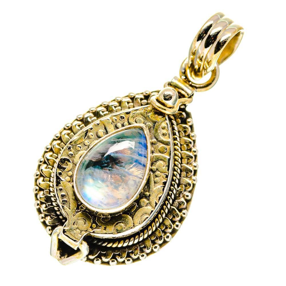 Rainbow Moonstone Pendants handcrafted by Anasilvercos - PD760279