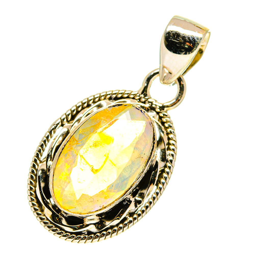 Ethiopian Opal Pendants handcrafted by Anasilvercos - PD760302