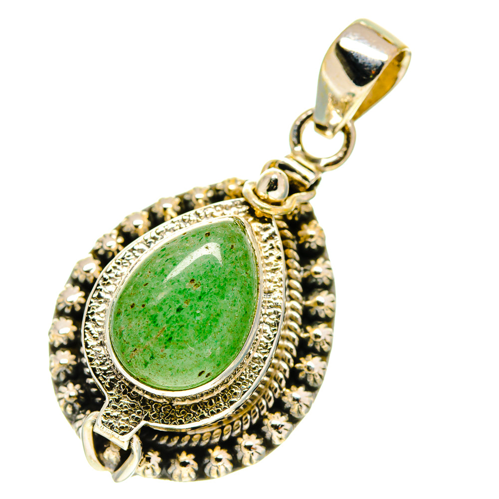 Green Aventurine Pendants handcrafted by Anasilvercos - PD760308