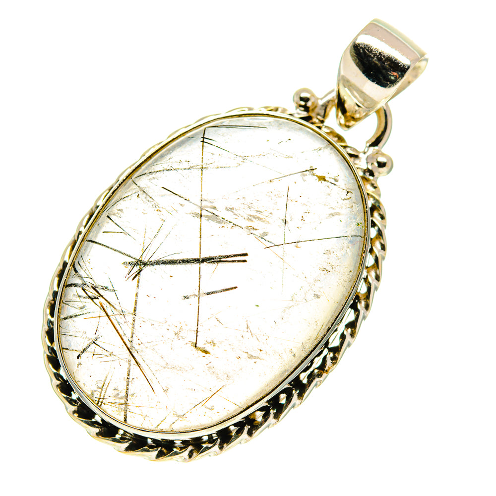 Tourmalinated Quartz Pendants handcrafted by Anasilvercos - PD760322