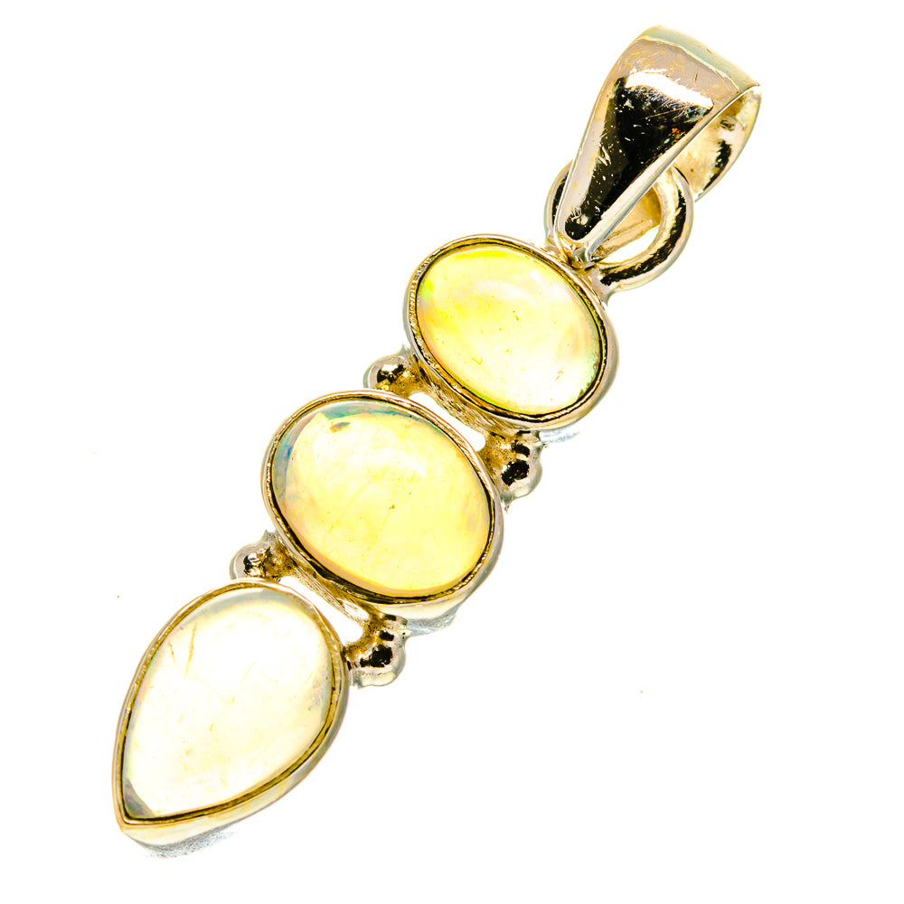Ethiopian Opal Pendants handcrafted by Anasilvercos - PD760333