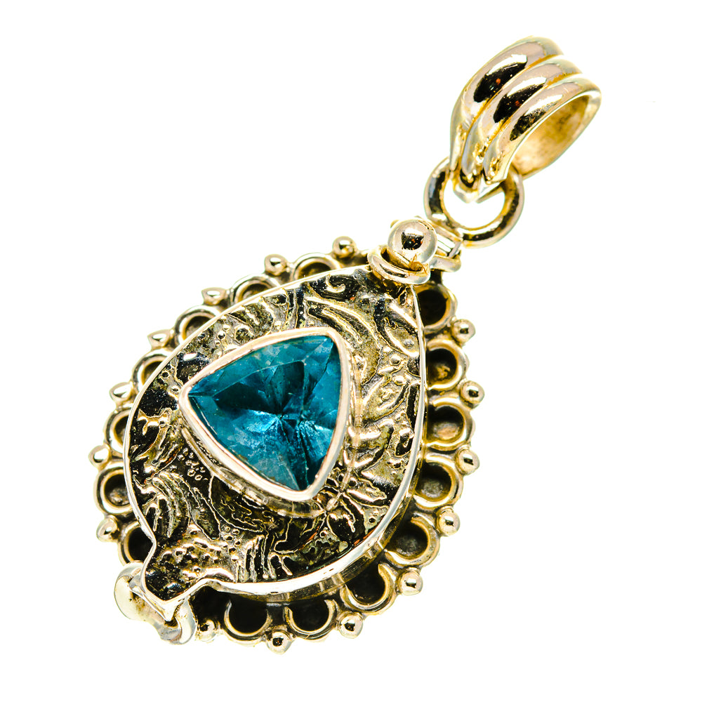 Blue Topaz Pendants handcrafted by Anasilvercos - PD760361