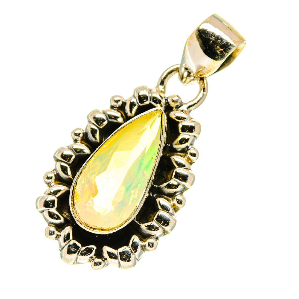 Ethiopian Opal Pendants handcrafted by Anasilvercos - PD760364