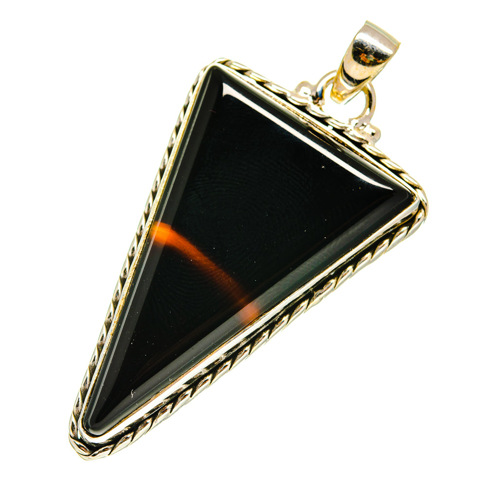 Black Onyx Pendants handcrafted by Anasilvercos - PD760373
