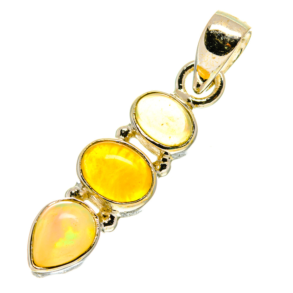 Ethiopian Opal Pendants handcrafted by Anasilvercos - PD760378