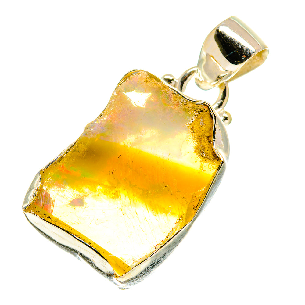 Ethiopian Opal Pendants handcrafted by Anasilvercos - PD760384
