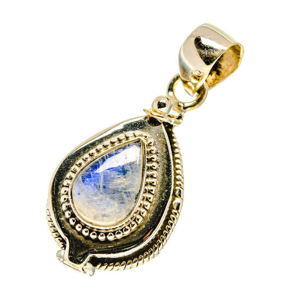 Rainbow Moonstone Pendants handcrafted by Anasilvercos - PD760386