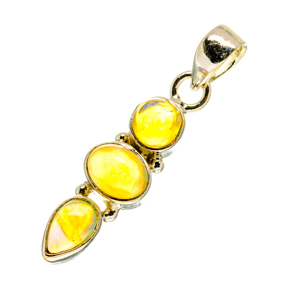 Ethiopian Opal Pendants handcrafted by Anasilvercos - PD760388