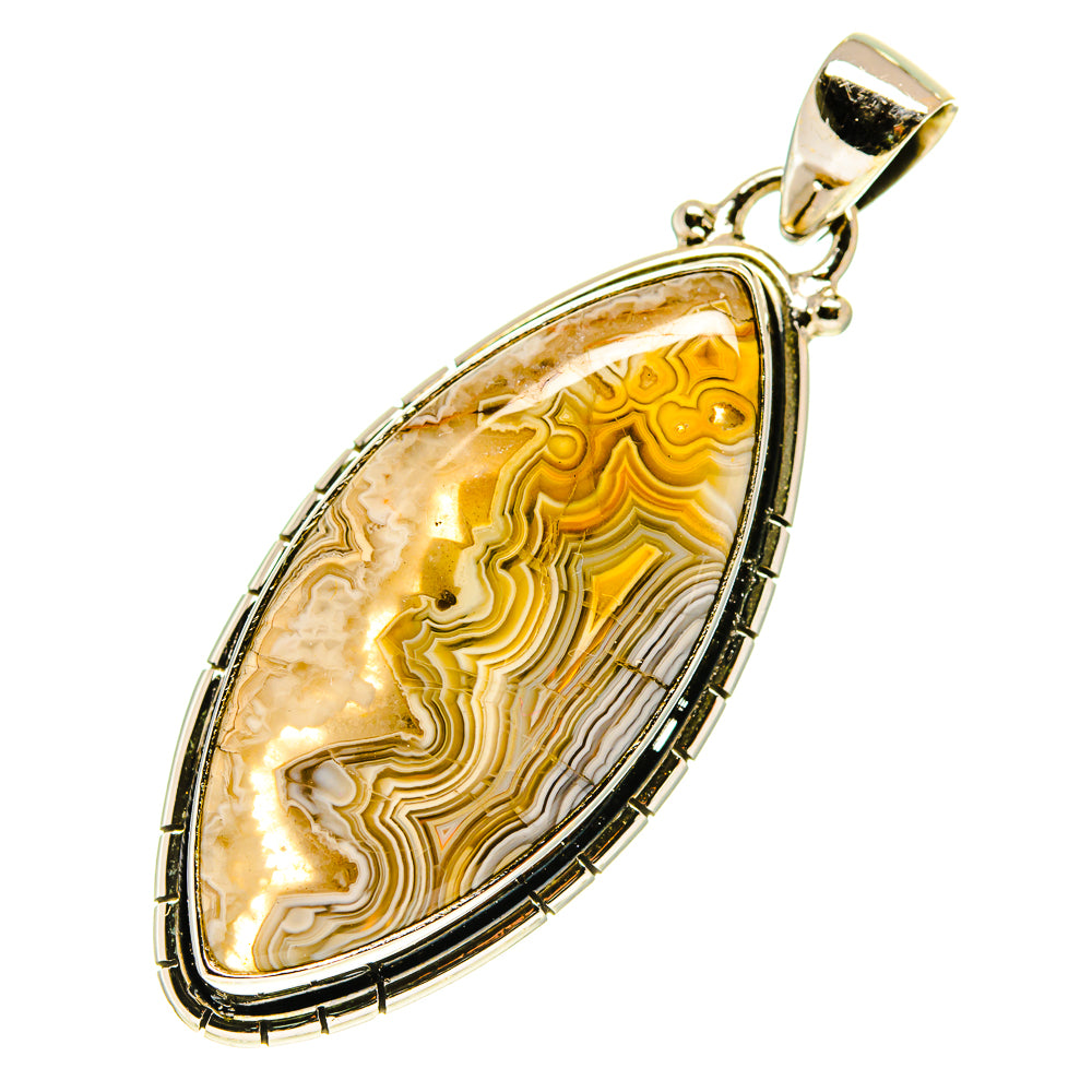 Laguna Lace Agate Pendants handcrafted by Anasilvercos - PD760389