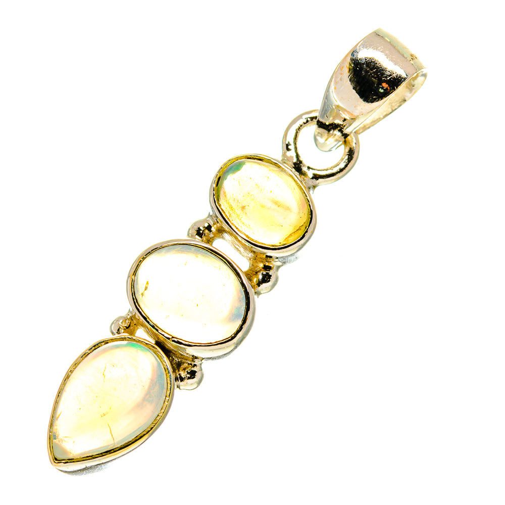 Ethiopian Opal Pendants handcrafted by Anasilvercos - PD760392