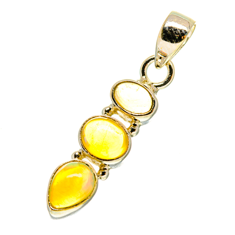 Ethiopian Opal Pendants handcrafted by Anasilvercos - PD760446