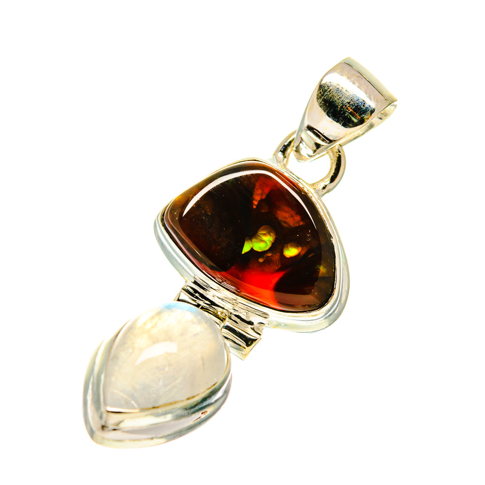 Mexican Fire Agate Pendants handcrafted by Anasilvercos - PD760453