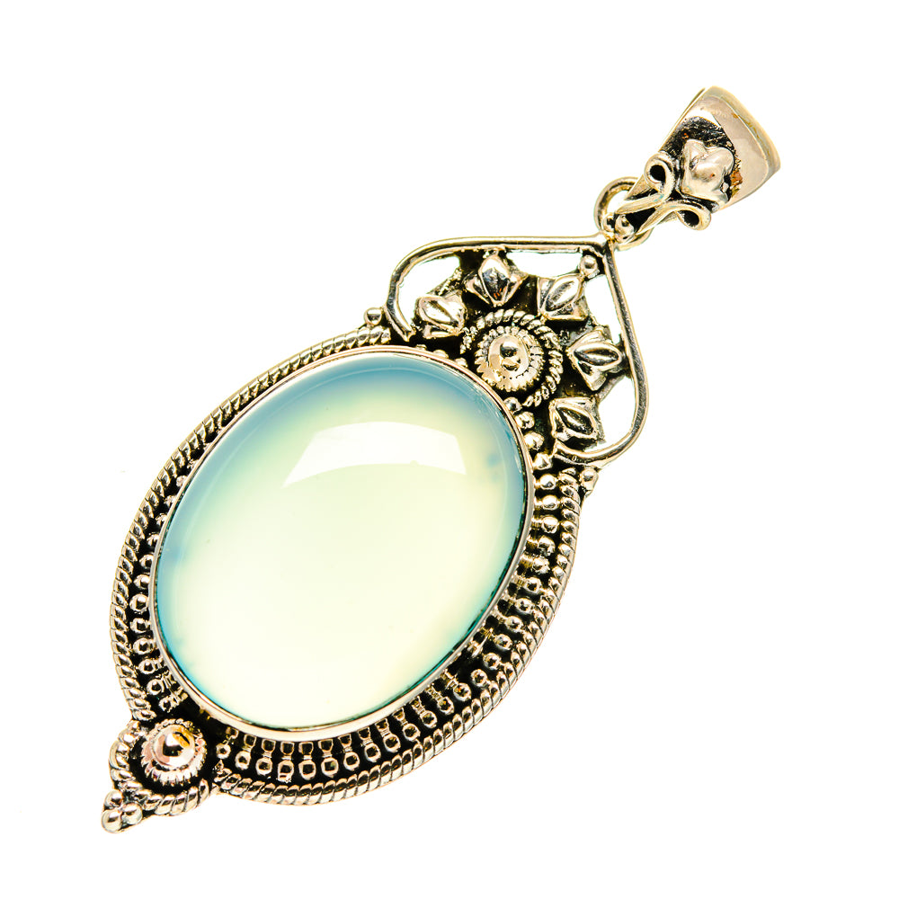 Aqua Chalcedony Pendants handcrafted by Anasilvercos - PD760467