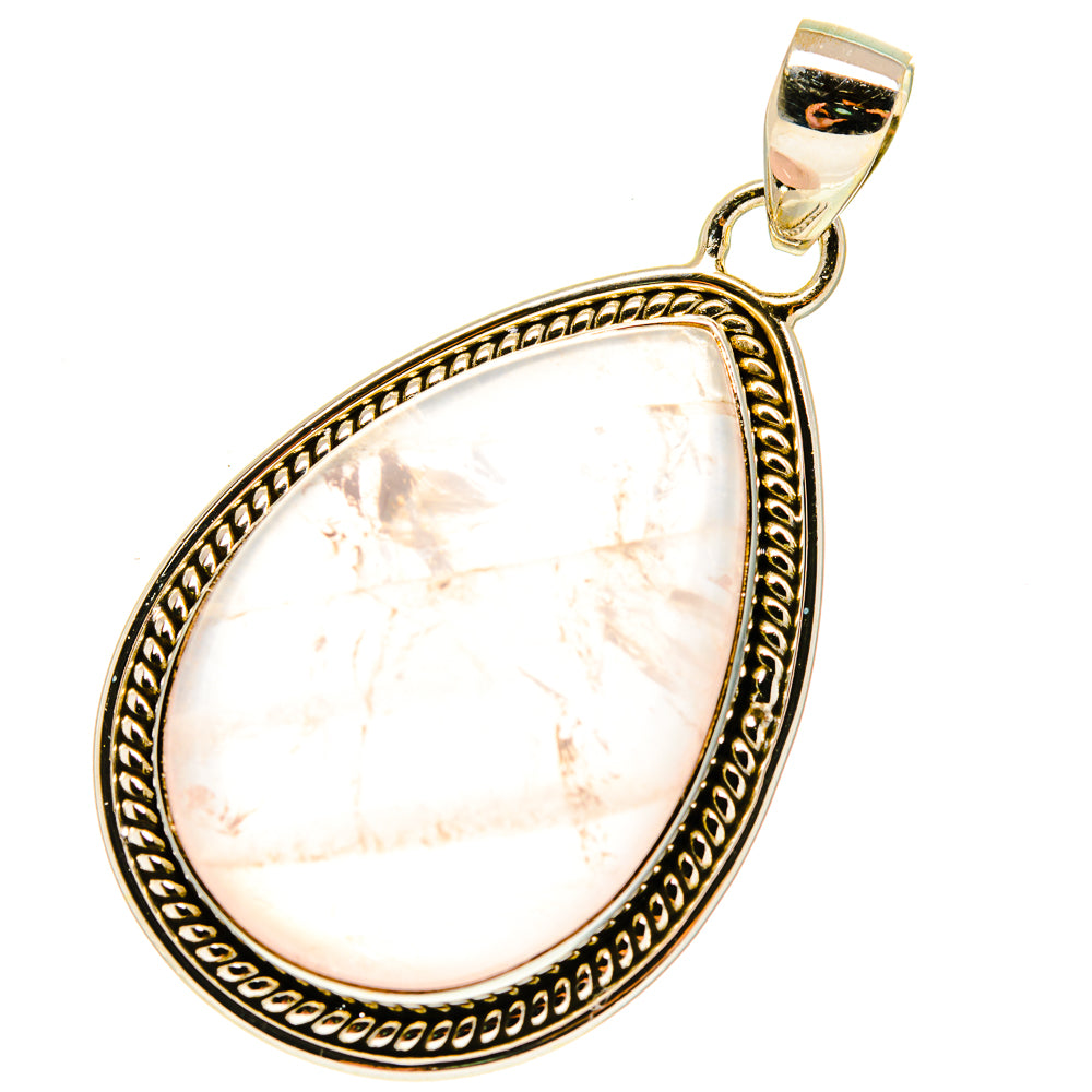 Rose Quartz Pendants handcrafted by Anasilvercos - PD760469