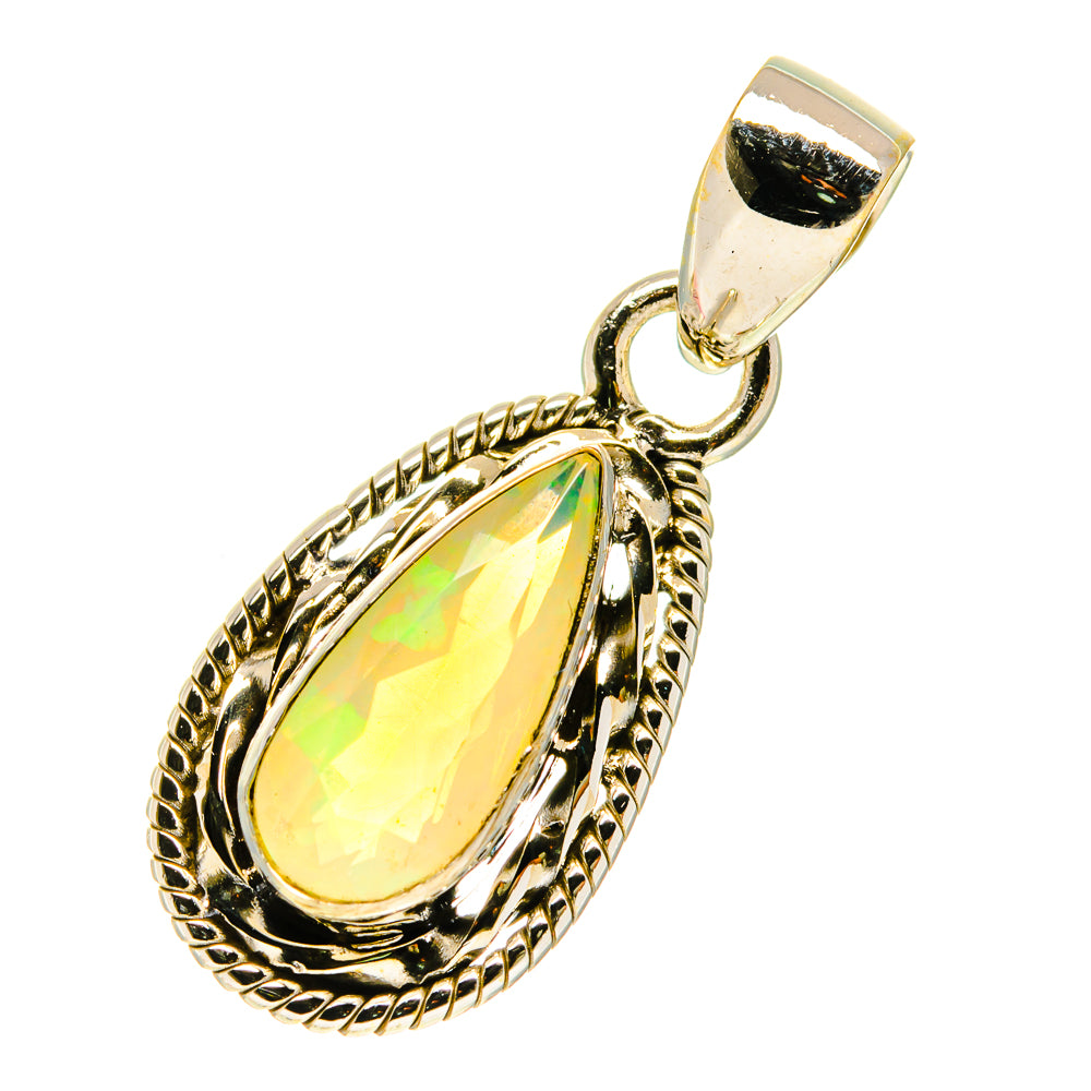 Ethiopian Opal Pendants handcrafted by Anasilvercos - PD760477