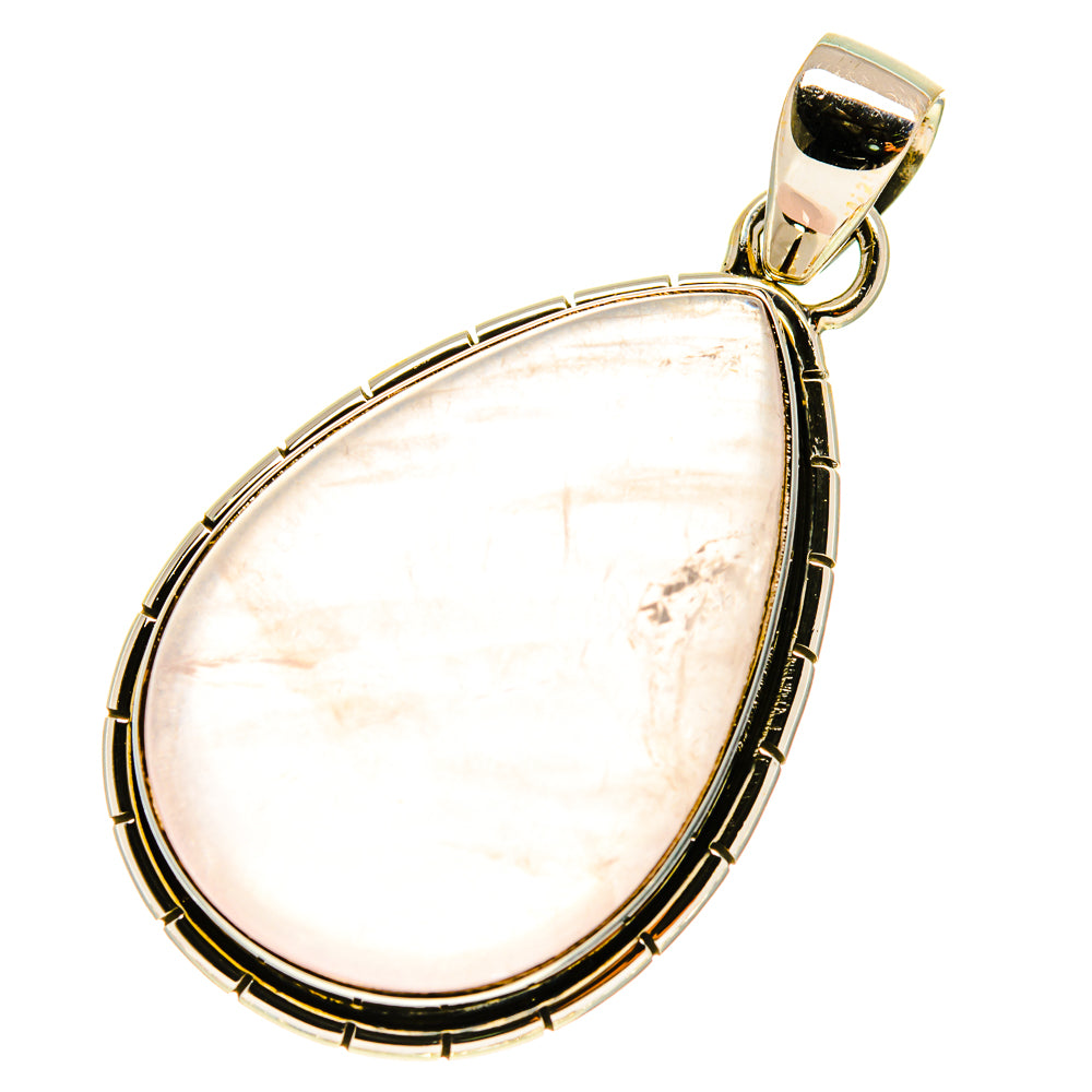 Rose Quartz Pendants handcrafted by Anasilvercos - PD760483