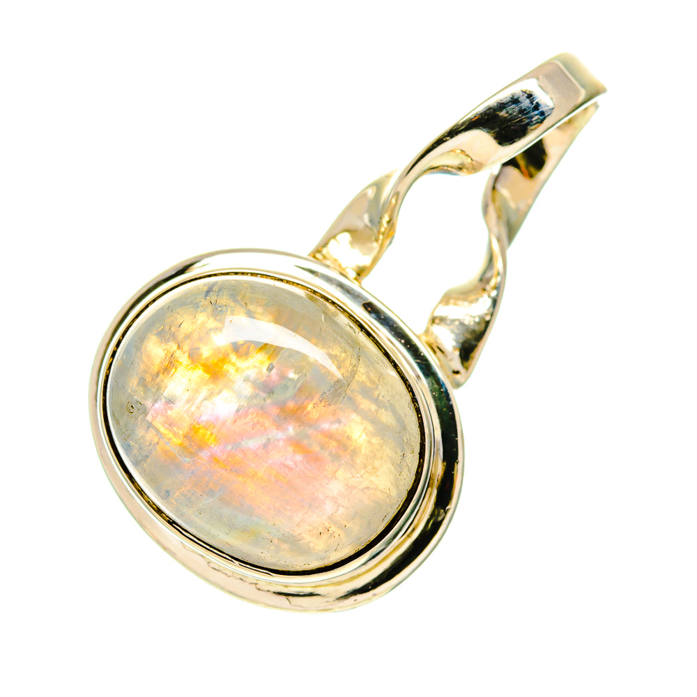 Rainbow Moonstone Pendants handcrafted by Anasilvercos - PD760485