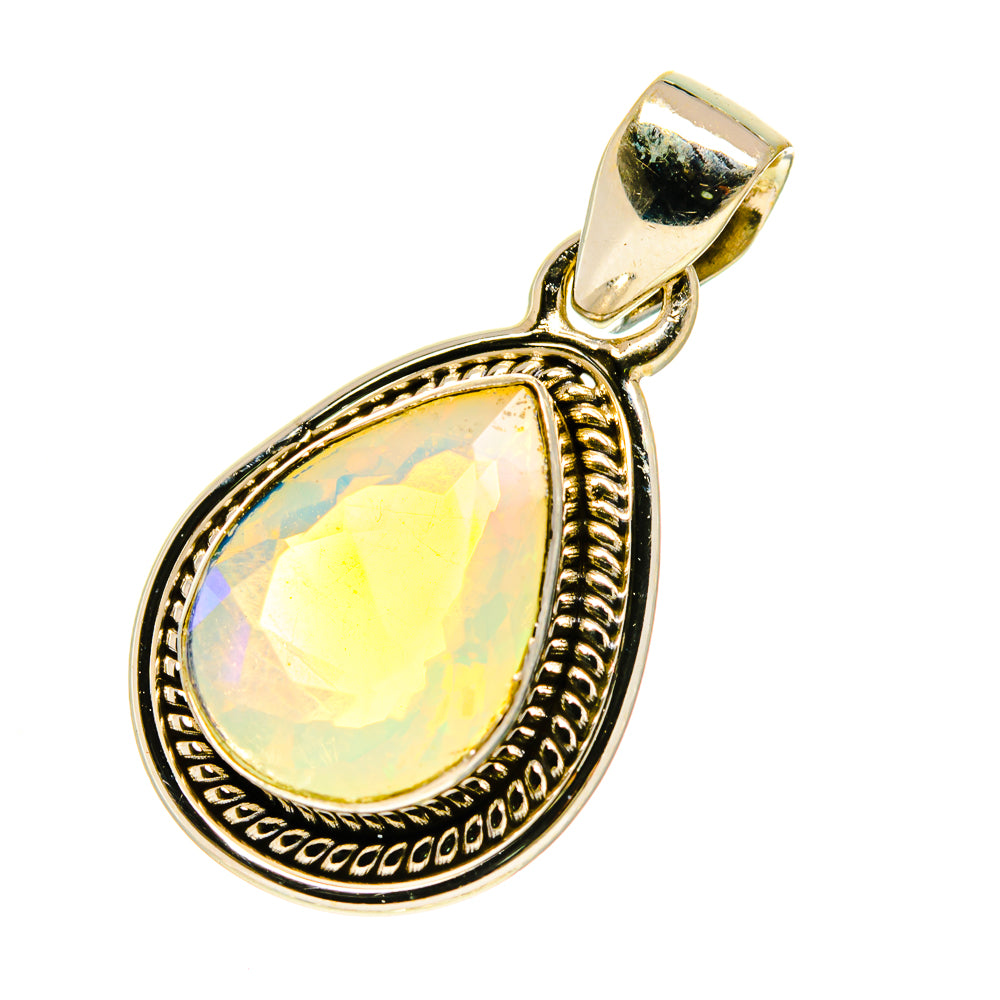 Ethiopian Opal Pendants handcrafted by Anasilvercos - PD760494