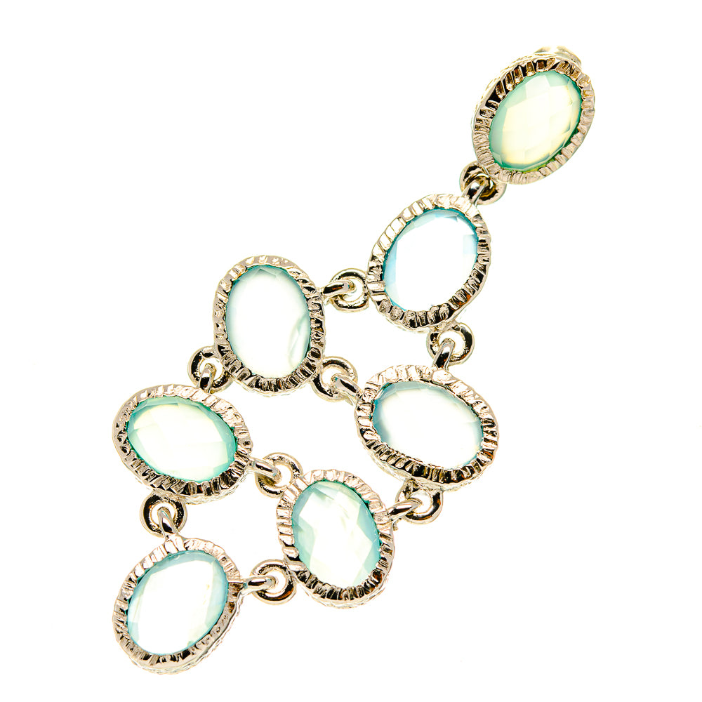 Aqua Chalcedony Pendants handcrafted by Anasilvercos - PD760515