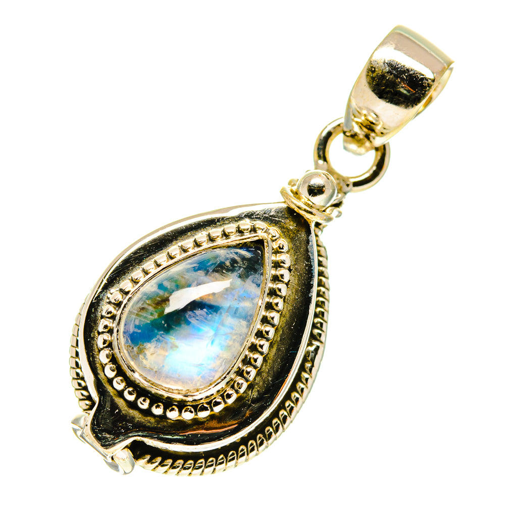 Rainbow Moonstone Pendants handcrafted by Anasilvercos - PD760577