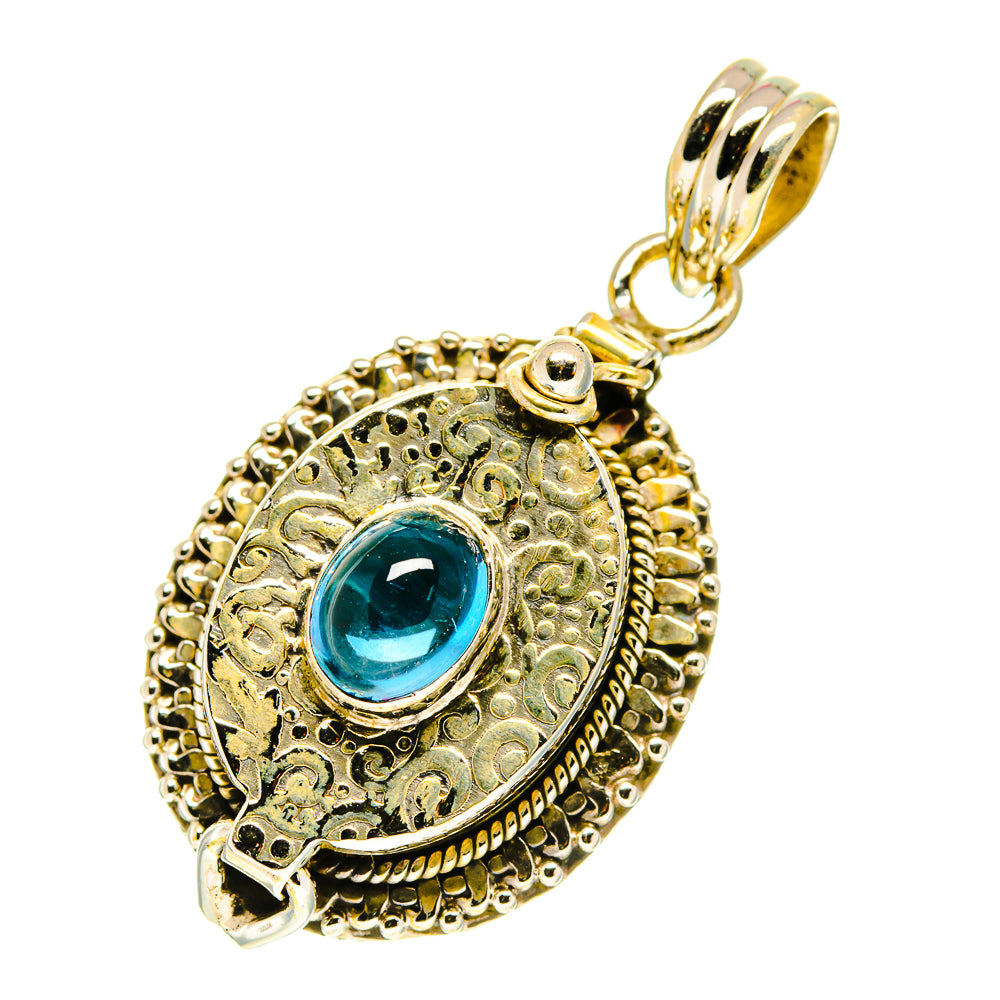 Blue Fluorite Pendants handcrafted by Anasilvercos - PD760583