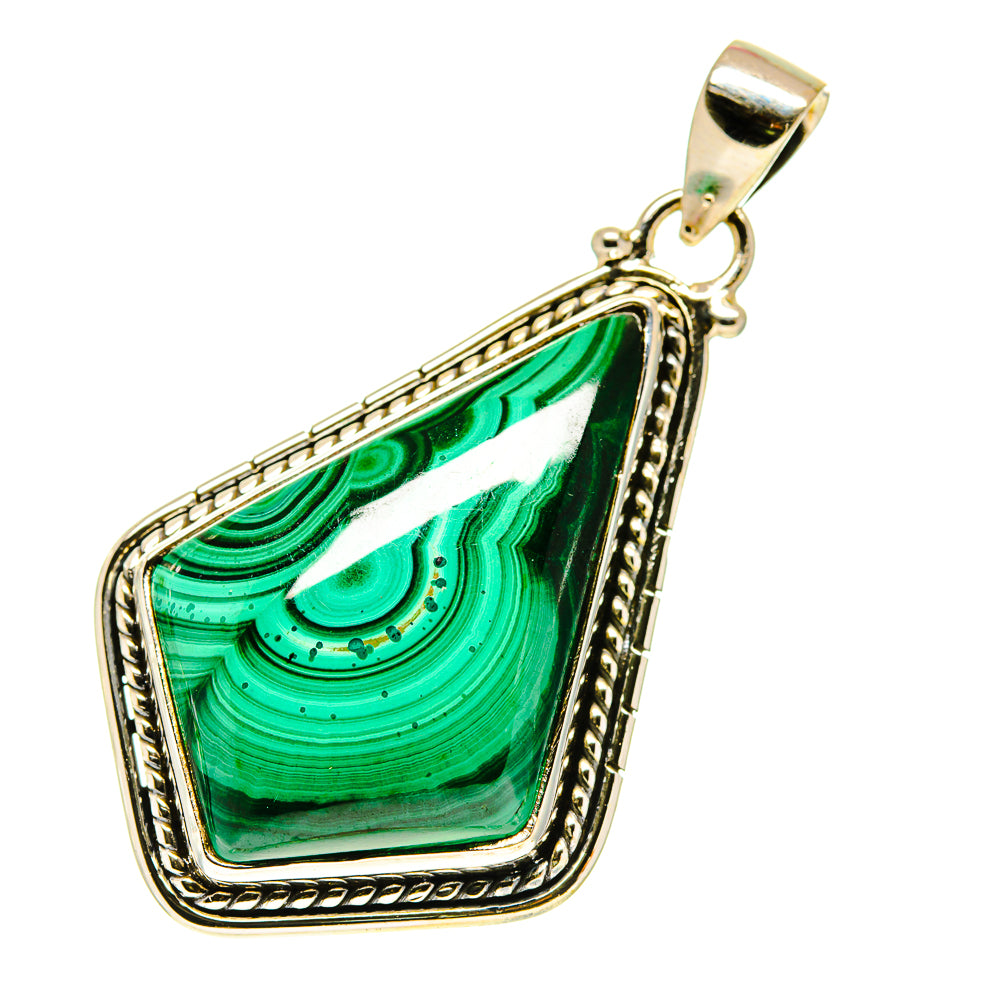 Malachite Pendants handcrafted by Anasilvercos - PD760588