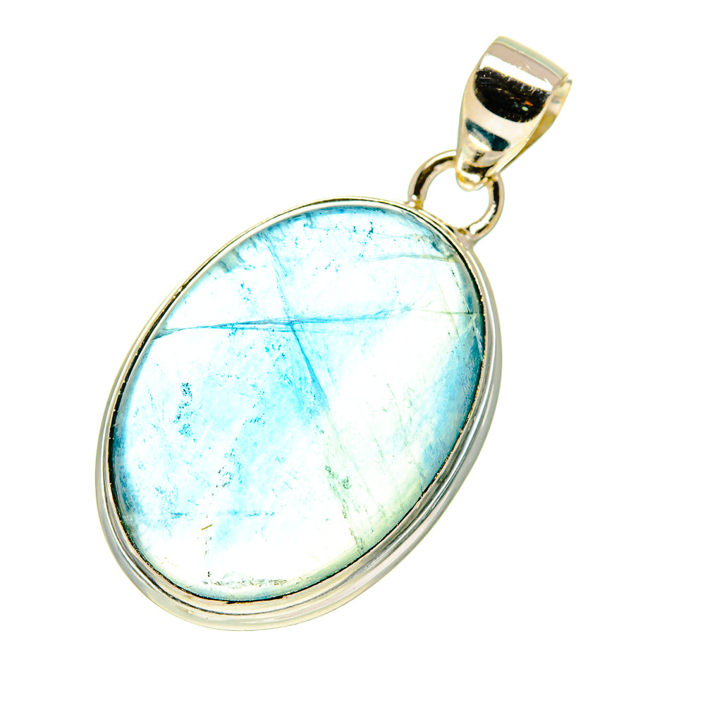 Blue Fluorite Pendants handcrafted by Anasilvercos - PD760593
