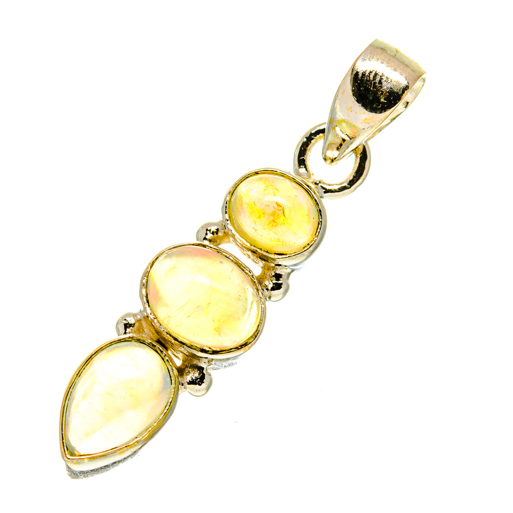 Ethiopian Opal Pendants handcrafted by Anasilvercos - PD760617