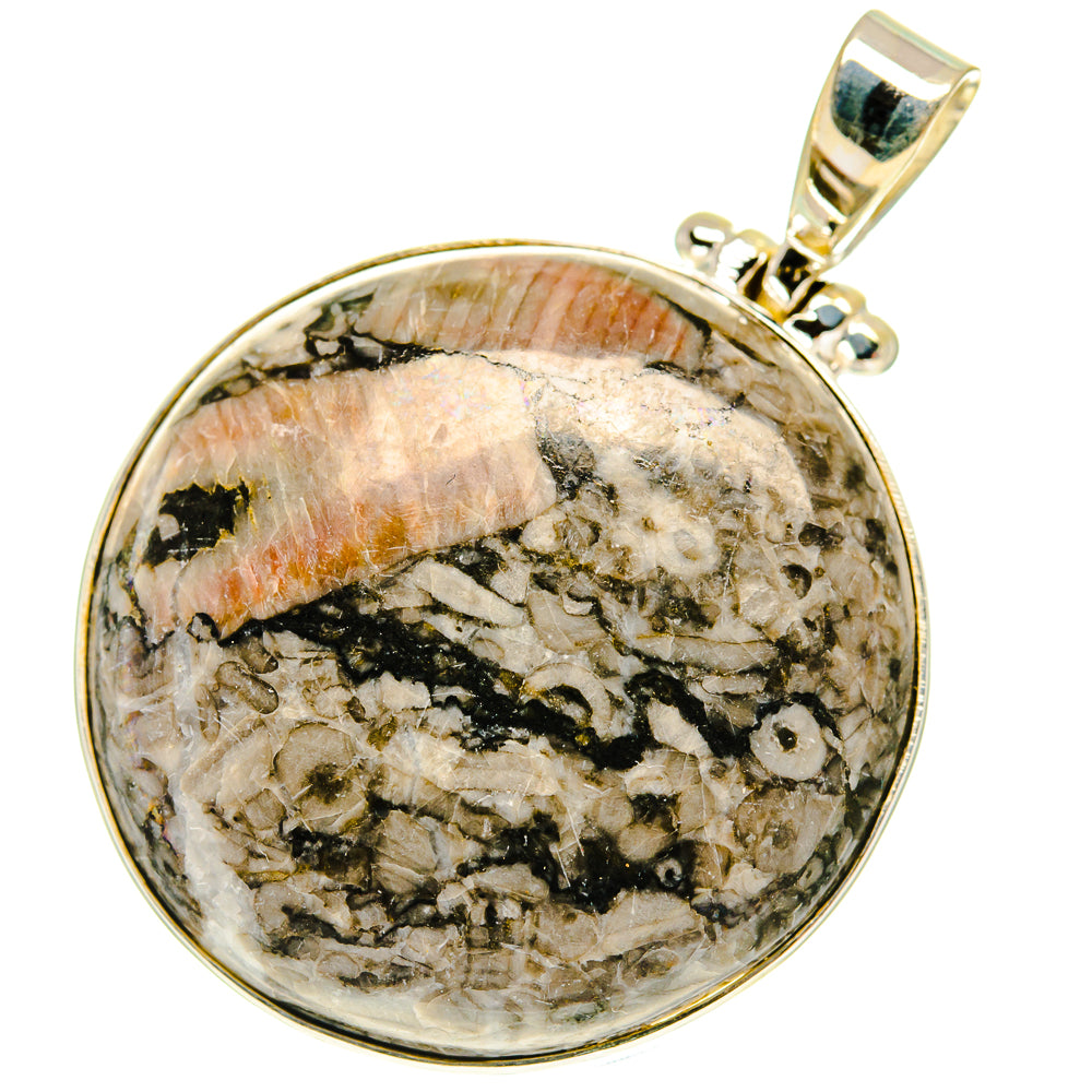 Crinoid Fossil Pendants handcrafted by Anasilvercos - PD760621