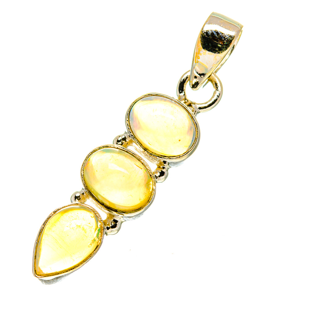 Ethiopian Opal Pendants handcrafted by Anasilvercos - PD760626