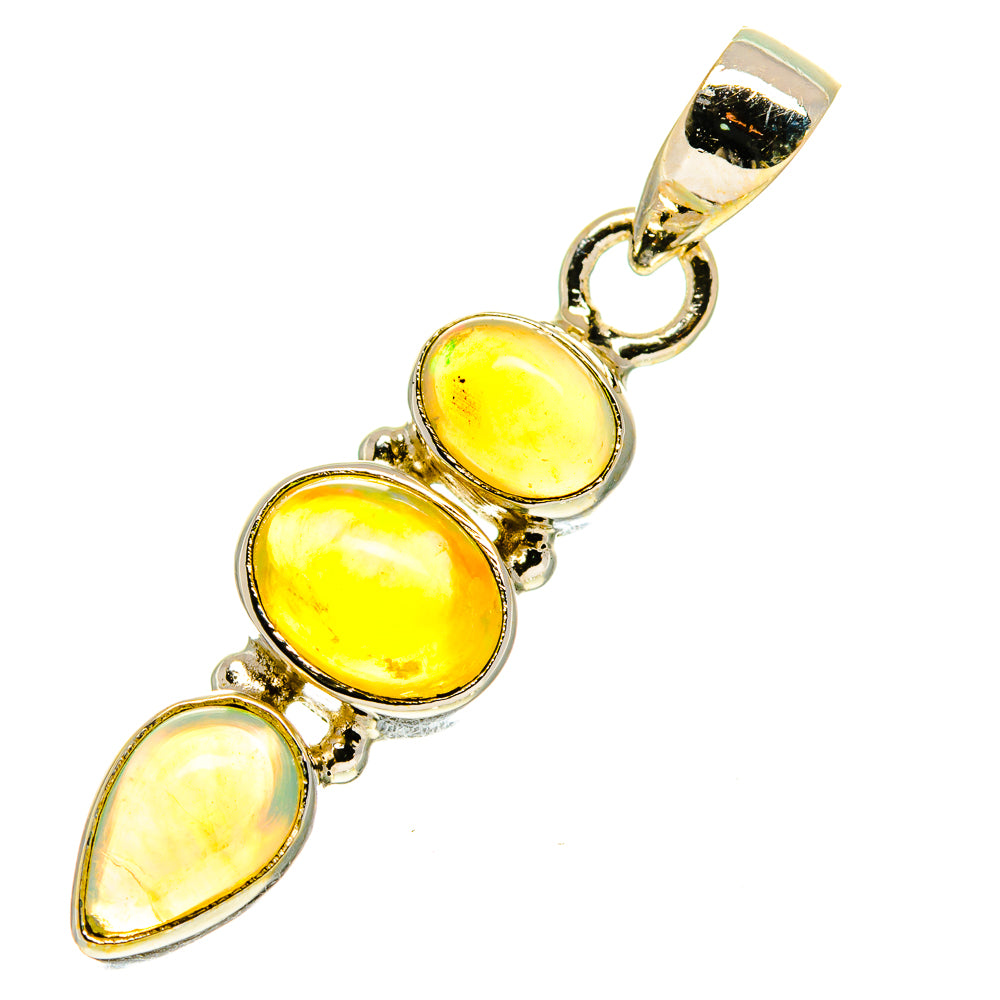 Ethiopian Opal Pendants handcrafted by Anasilvercos - PD760627