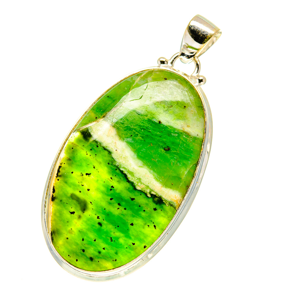 Australian Green Opal Pendants handcrafted by Anasilvercos - PD760635
