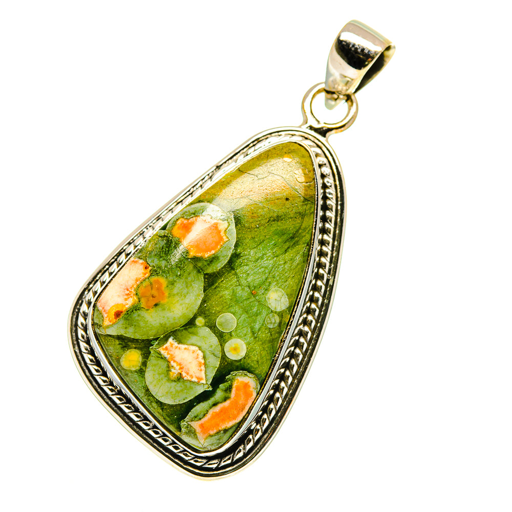 Rainforest Jasper Pendants handcrafted by Anasilvercos - PD760636