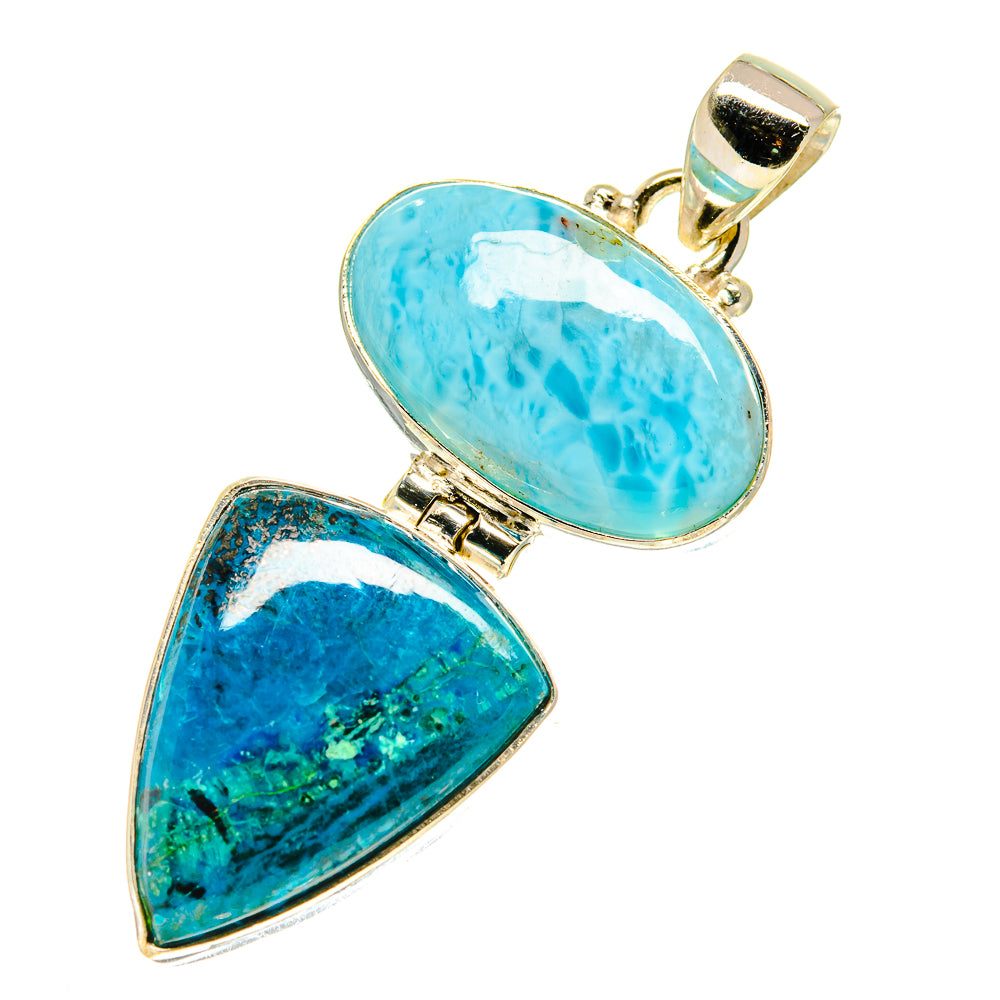 Chrysocolla Pendants handcrafted by Anasilvercos - PD760641