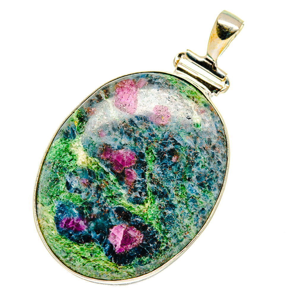 Ruby Fuchsite Pendants handcrafted by Anasilvercos - PD760658