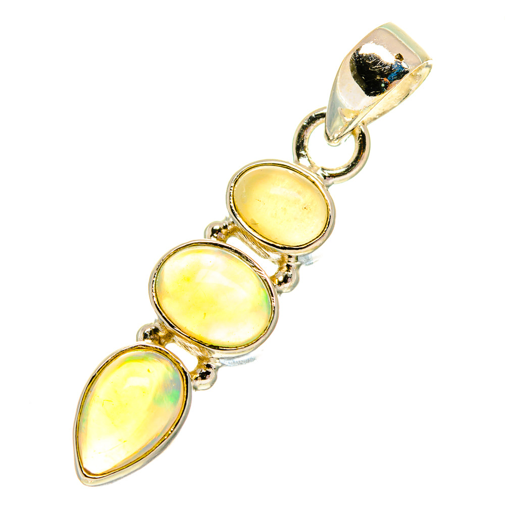 Ethiopian Opal Pendants handcrafted by Anasilvercos - PD760679