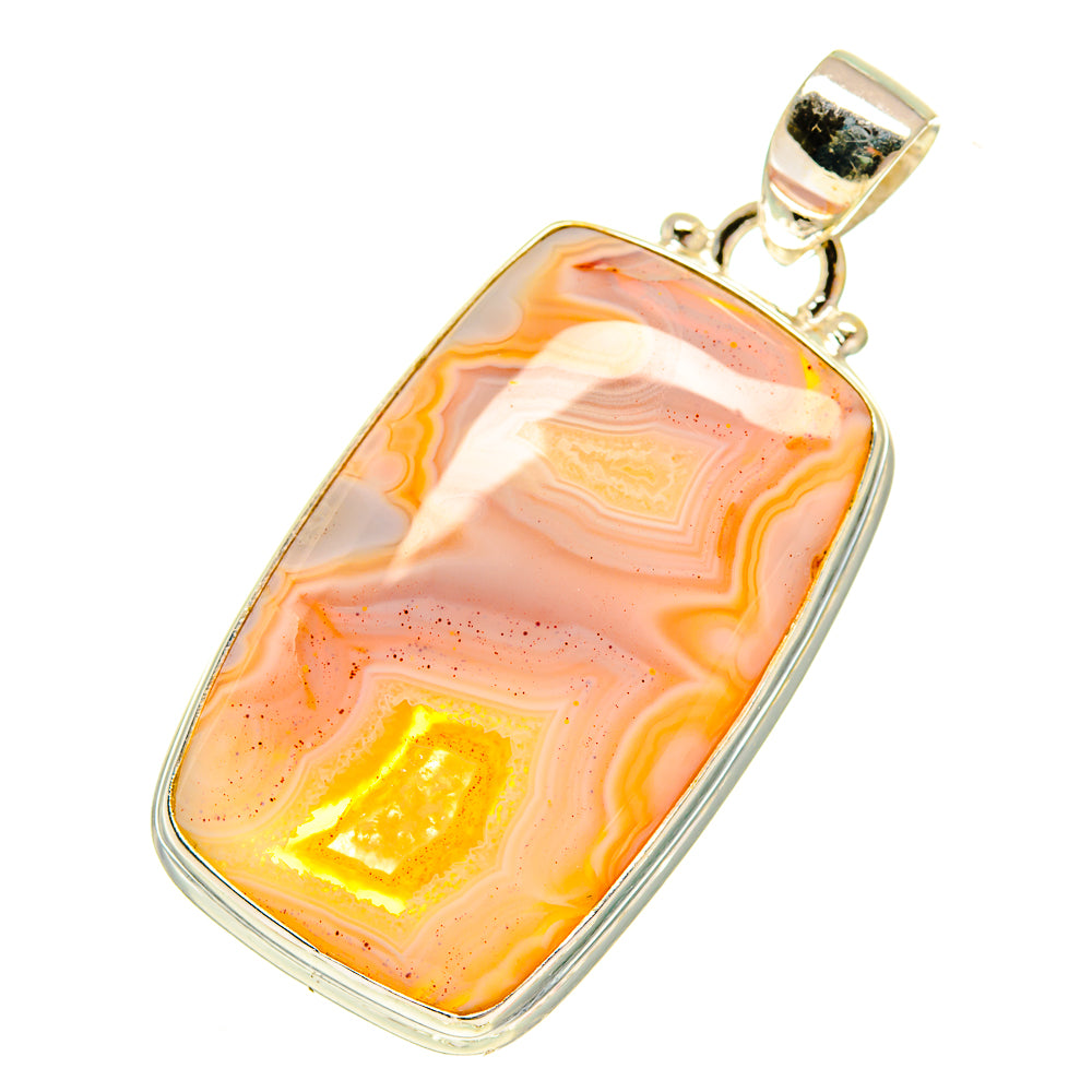 Botswana Agate Pendants handcrafted by Anasilvercos - PD760689