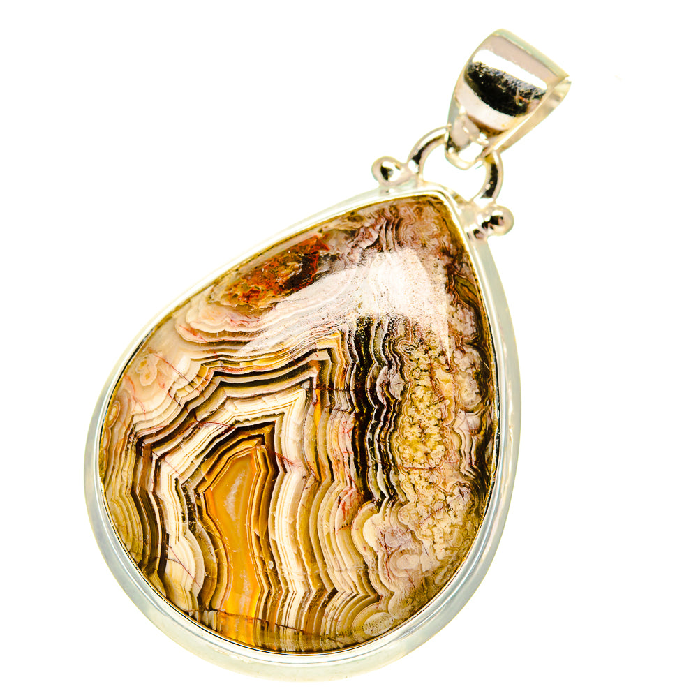 Laguna Lace Agate Pendants handcrafted by Anasilvercos - PD760694