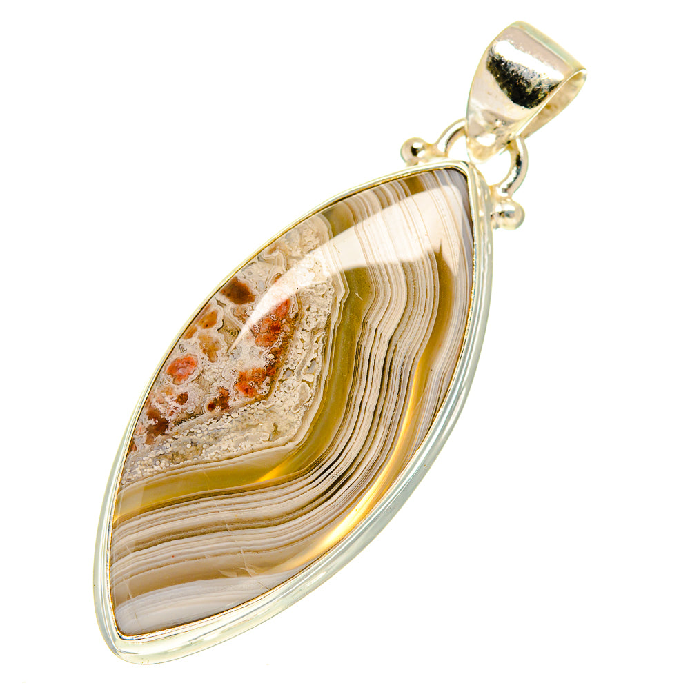Laguna Lace Agate Pendants handcrafted by Anasilvercos - PD760704
