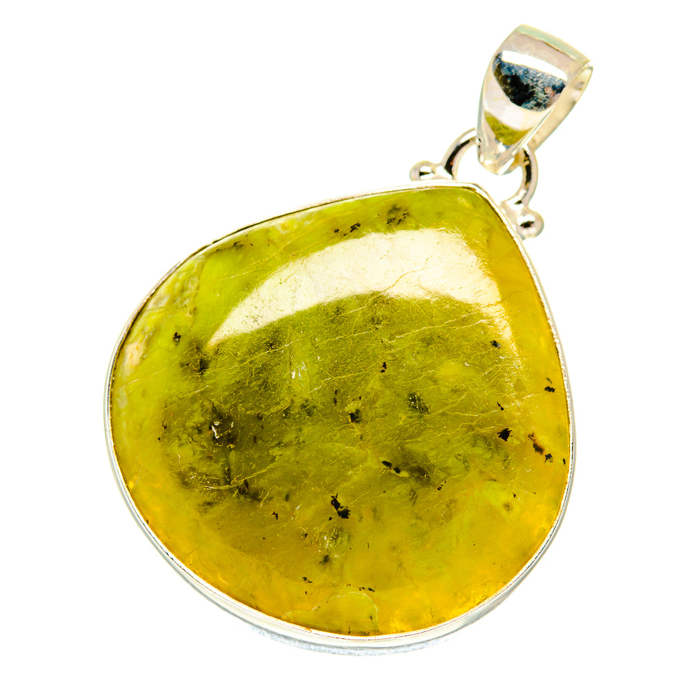 African Green Opal Pendants handcrafted by Anasilvercos - PD760716